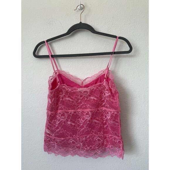 Free People Intimately Lacey Essential Cami Lace‎ Camisole Pink Size Large NWOT - Picture 3 of 11